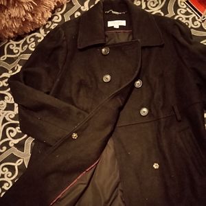 Black pea coat